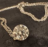 Solitaire Diamond Necklace in Camp Lejeune, North Carolina