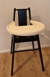 Ikea BLÅMES Highchair with tray, black in Stuttgart, GE