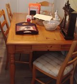 SOLID WOOD DINING TABLE with 6 CHAIRS in Huntington Beach, California