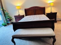 Bed Frame - Queen size - and optional Bedroom Furniture Collection listed. in West Orange, New Jersey