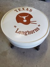 Vintage Texas Longhorn's Leather Footstool in Houston, Texas