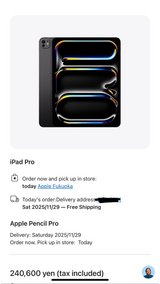 iPad Pro 13 inch w/ Apple Pencil Pro & Case in Okinawa, Japan