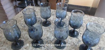 8-- 6 Oz  Pflatzcraft Stemware Glasses in Alamogordo, New Mexico