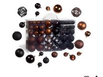 100 piece black and brown Christmas decorations in Chicago, Illinois