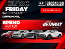 Huge Black Friday event at Hyundai of Escondido in Oceanside, California