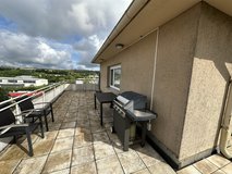 Bright furnished apartment with large balcony above the roofs of Kaiserslautern in Ramstein, Germany