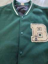 Green Varsity-Like Bone Patches Jacket in Joliet, Illinois
