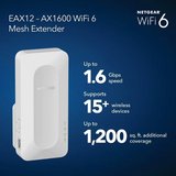 NETGEAR - EAX12 AX1600 WiFi 6 Mesh Wall Plug Range Extender - White in Camp Lejeune, North Carolina