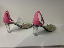 BAR III WOMEN’S Snake Print Transparent Thong Blake Sandals Shoes Size 9M in Kingwood, Texas