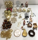 90pc Bundle - Christmas Tree Ornaments - Angels & more, bead garland & 3 figurines *$10 Takes ALL* in Naperville, Illinois
