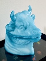 vintage blue milk glass dish in Perry, Georgia