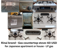 Rinai brand Gas Stove - LP gas  "Konro" in Okinawa, Japan