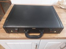 Faux black Leather Business Briefcase, combination lock, good working order in Lakenheath, UK