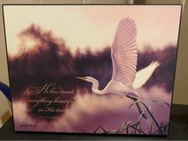 Stand up wooden Christian themed decor in Ramstein, Germany