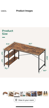 L-shaped desk in Naperville, Illinois