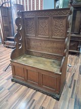 Old church bench in Ramstein, Germany