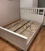 Queen Size Hemnes bed 160x200 smoker and pet free Haus I can delivery and set up the bed in Ramstein, Germany