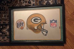 Vintage Authentic Promo Miller Lite Beer GREEN BAY PACKERS NFL Football Helmet Mirror Sign in Chicago, Illinois