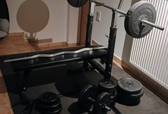 Weights, bench and bars in Wiesbaden, GE