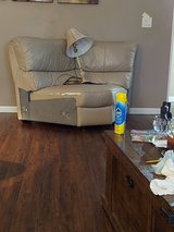 Leather sectional (3 pieces) in Byron, Georgia