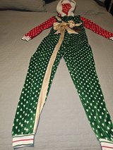 Christmas present pajama onesie in Kingwood, Texas