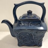 Vintage blue Ceramic Stoneware decorative Teapot in New Lenox, Illinois