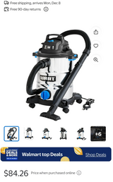 Stainless wet/dry vacuum in Leesville, Louisiana