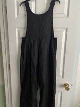 Women’s black snow bib pants - large in Batavia, Illinois