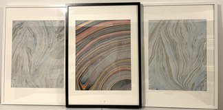 Wall Art Set of 3 Ikea Ribba Frame w/ Swirl Art Prints *$20 for ALL * in Naperville, Illinois