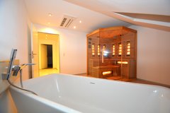 AIRCO-SAUNA-Garage-AIR HEAT PUMP-Luxurious Apartment in Speicher in Spangdahlem, Germany