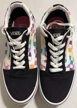 New! Kids 4 Youth Vans Old Skool Rainbow Checker Skate / Street Shoes / Sneakers in Westmont, Illinois