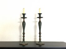 Vintage Candle Holders – Brass / Patina – Set of 2 in Ramstein, Germany