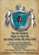 Great Medieval Market Mittelalter Markt lake FIRESHOW GELTERSWOOG 4.-6.April2026 in Ramstein, Germany
