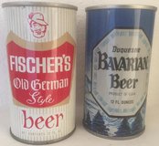 1970s Fischer's Old-German and Duquesne Bavarian Beer Cans in Grafenwoehr, GE