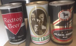 1970s Redtop, Dixie and Black Horse Beer Cans in Grafenwoehr, GE