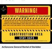 Christmas raffle in Leesville, Louisiana