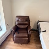 Full standing Recliner for elderly- great shape, works no tears. in Naperville, Illinois