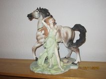 lady and her horse in Ramstein, Germany