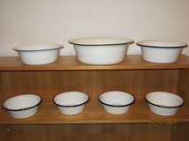 enamel bowls, 7 pcs in Ramstein, Germany