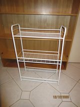 white metal shelf/stand in Ramstein, Germany