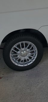 4 lug universal 13 inch Kei truck/car rims & tires in Okinawa, Japan