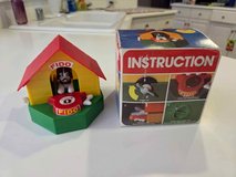 Vtg 1950s Mechanical Wind-Up Doggy House Saving Bank Made in Hong Kong in Chicago, Illinois