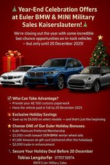 BMW Year-End Celebration Offers in Ramstein, Germany