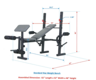 Weight Bench w/ complete set of Weights in Fort Leonard Wood, Missouri