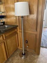 Tall Floor Lamp Stainless Steel Perfect Working Condition in Kingwood, Texas