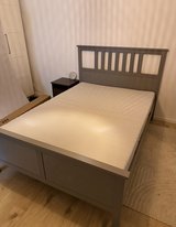 HEMNES Queen size bed smoker and pet free house I can delivery and set up the bed in Ramstein, Germany