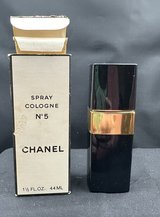 Vintage CHANEL NO. 5 Spray Cologne 1.5 FL OZ Refillable Bottle, each 95% Full in Plainfield, Illinois
