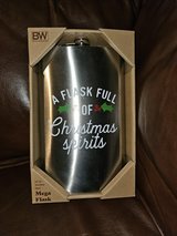 Christmas- steel mega hip flask in Cary, North Carolina