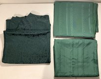 Green Fabric Tablecloth - Fits 8 or 6ft Rectangle Table - *EUC* *$10 Each* in Lockport, Illinois