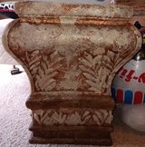 Taupe and Copper Ceramic Pedestal for Showcasing a Plant, Doll or Miscellaneous Decor in Alamogordo, New Mexico